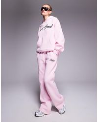 Kaiia - Embroidered Script Logo jogger Co-ord - Lyst