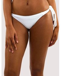 Peek & Beau - Mix & Match Textured Tie Side Bikini Bottom - Lyst