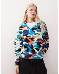 Columbia - Polar Corto Con Diseño Estampado Y Media Tapeta De Botones De Presión Helvetia Ii De - Lyst