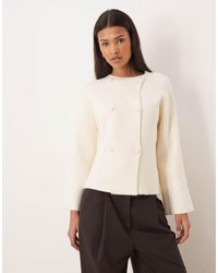 Gina Tricot - Knitted Button Cardigan - Lyst