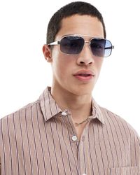ASOS - Occhiali Da Sole Aviatore Con Montatura - Lyst