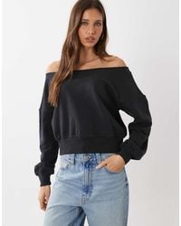 Cotton On - Relaxed Off Shoulder Sweatshirt - Lyst
