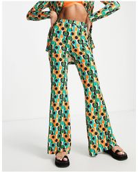 Maglione con stampa leopardata popStradivarius in Denim di colore Arancione  | Lyst