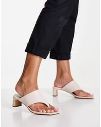 & Other Stories - Leather Thong Heeled Sandals - Lyst