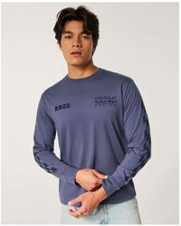 Hollister - Long-Sleeve Oracle Bull Racing Tee - Lyst