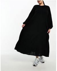 ASOS - Asos Design Curve Double Cloth Trapeze Maxi Dress - Lyst