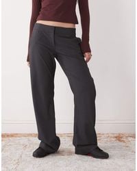 Weekday - Wide Leg Tailored Trousers - Lyst