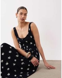 ASOS - Crinkle Button Up Midi Dress - Lyst