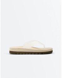 Oysho - Platform Beach Sandals - Lyst