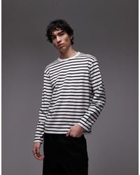 Mango - Long Sleeve Striped T-shirt - Lyst