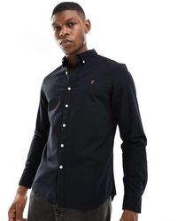 Farah - Brewer Slim Fit Long Sleeve Shirt - Lyst