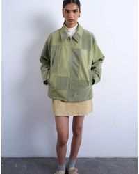 TOPSHOP - Jack Van Imitatiesuède Met Rits En Patchwork - Lyst