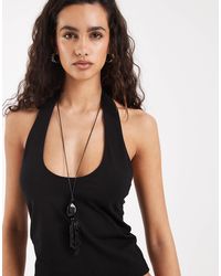 ASOS - Double Layer Minimal Halter Neck Top - Lyst