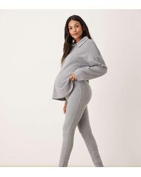 ASOS - Leggings De Estar Por Casa De Felpa Ligera Mix & Match De Asos Design Maternity - Lyst