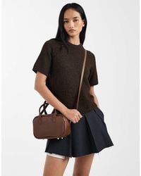 PASQ - Mini Crossbody Tas Met Handvat Bovenop - Lyst