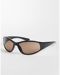 Weekday - Oversized Racer Sunglasses - Lyst