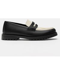 Pull&Bear - Mocassini Con Suola Spessa A Contrasto - Lyst