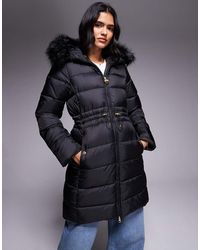 Barbour - Anastasia Puffer Jacket With Faux Fur Hood - Lyst