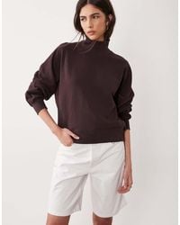 ARKET - High Neck Sweatshirt With Deep Cuff - Lyst