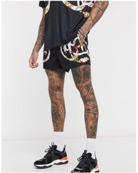 Sik Silk Uomo Pantaloncini da Bagno Standard Hazy Daze Nero