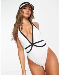 Free Society - Plunge Swimsuit - Lyst