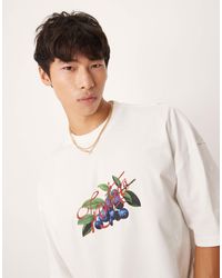 ASOS - – kastiges oversize-t-shirt aus schwerem stoff - Lyst