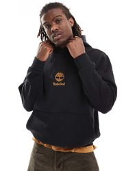 Timberland - Hoodie Met Klein Logo Op De Borst - Lyst