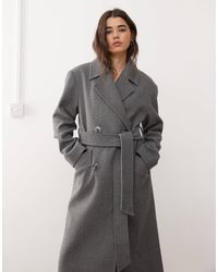 Miss Selfridge - Belted Wrap Formal Coat - Lyst