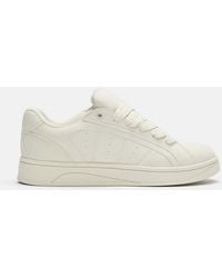 Pull&Bear - Stwd - baskets style skateur à semelle chunky - écru - Lyst