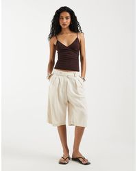 ASOS - Tailored Bermuda Short With Linen - Lyst