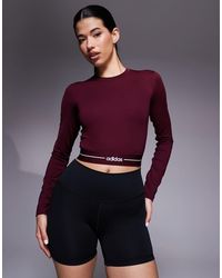 adidas Originals - Adidas Training Hyperglam Linear Long Sleeve Top - Lyst