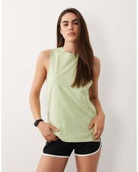 4505 - Icon Cotton Drop Armhole Vest With Quick Dry Finish - Lyst