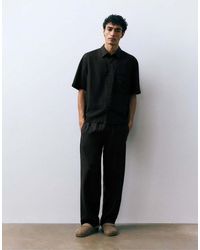 Pull&Bear - Short Sleeve Shirt With Pocket - Lyst
