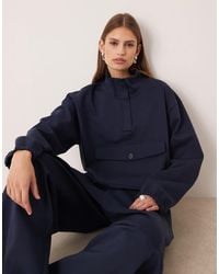 ASOS - Interlock Co-ord Extreme Funnel Half Zip - Lyst