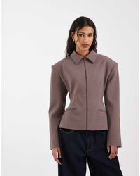 ASOS - Zip Up Cinch Tailored Blazer - Lyst