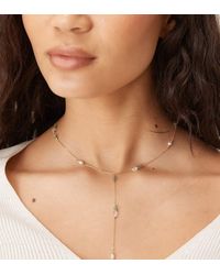 Accessorize - Collar Tipo Reata Chapado En Oro De 14 Quilates Con Piedras De Aventurina De La Colección Z De - Lyst