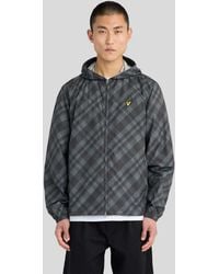 Lyle & Scott - Tartan Lightweight Hooded Jacket - Lyst