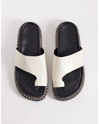 ASOS - Floris Toe Loop Flat Sandals - Lyst