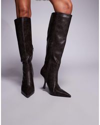 Public Desire - Third Date High Heeled Knee Boots - Lyst