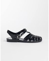 ASOS - Medley Jelly Fisherman Flats - Lyst