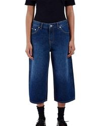 Dr. Denim - Dace Mid Wide Capri Jeans - Lyst