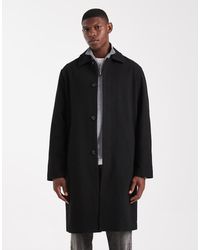 Jack & Jones - Wool Look Longline Overcoat - Lyst