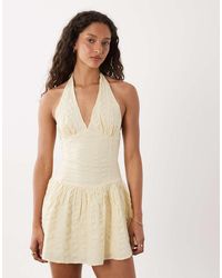 Cotton On - Kaity Halter Mini Dress - Lyst