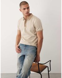 Threadbare - Knit Short Sleeve Polo Top - Lyst
