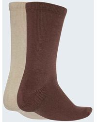 adidas Originals - Pack De 2 Pares De Calcetines Deportivos Color Caqui Piedra Y Castaño Rojizo De -Verde - Lyst
