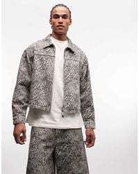 Liquor N Poker - Boxy Denim Jacket Co-Ord - Lyst