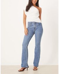 Abercrombie & Fitch - Curve Love Mid Rise Bootcut Jeans - Lyst