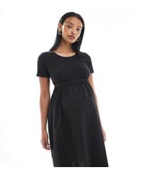 Mama.licious - Vestido Corto Con Falda De Popelina De Algodón De Mamalicious Maternity - Lyst
