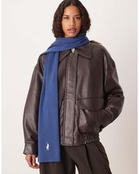Polo Ralph Lauren - Icon Logo Cotton Knit Scarf - Lyst