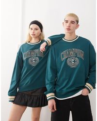 Champion - Sudadera Con Cuello Redondo Y Diseño Universitario De - Lyst